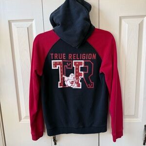 True Religion Full Zip Hooded Jacket Mens Size Medium